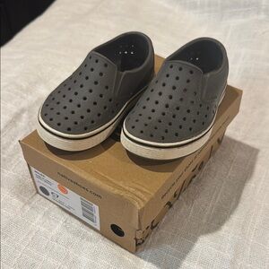 Native Kids Gray Slip-On Sneakers
